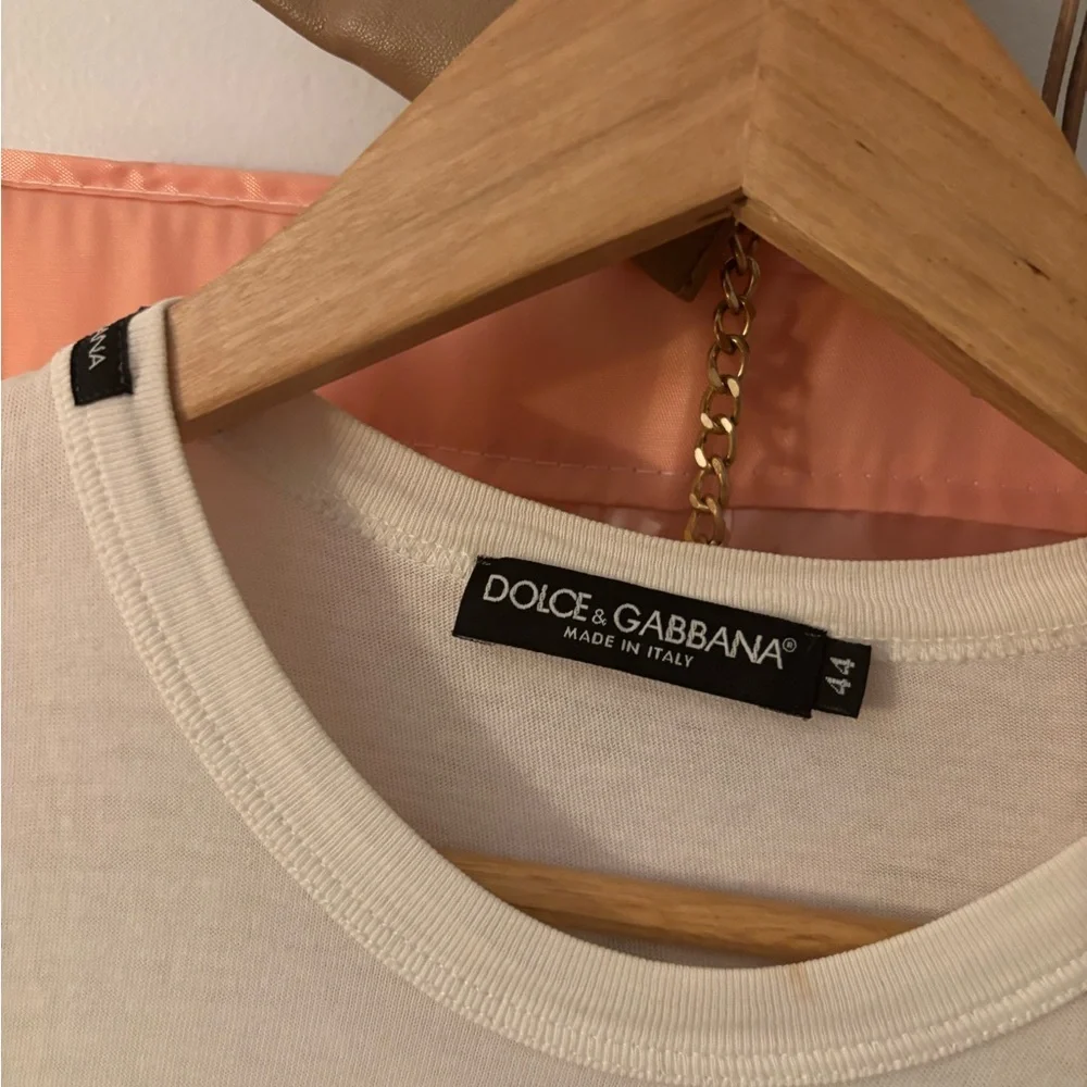 Vintage Dolce & Gabbana Martini Graphic Tee white womens size 44 M early 2000s - Picture 3 of 9